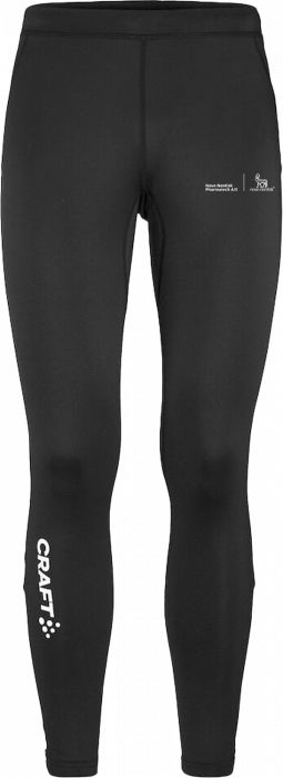 Craft - Nnp Long Tights W. Zip Men - Zwart
