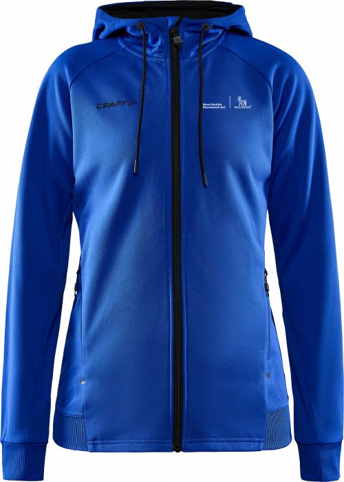 Craft - Nnp Hoodie W. Zip Women - Blau
